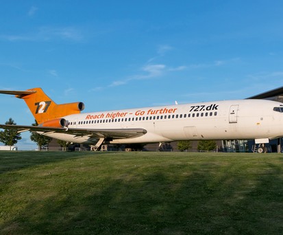 Die Boeing 727-200 im dänischen Skanderborg: Die Maschine ...
