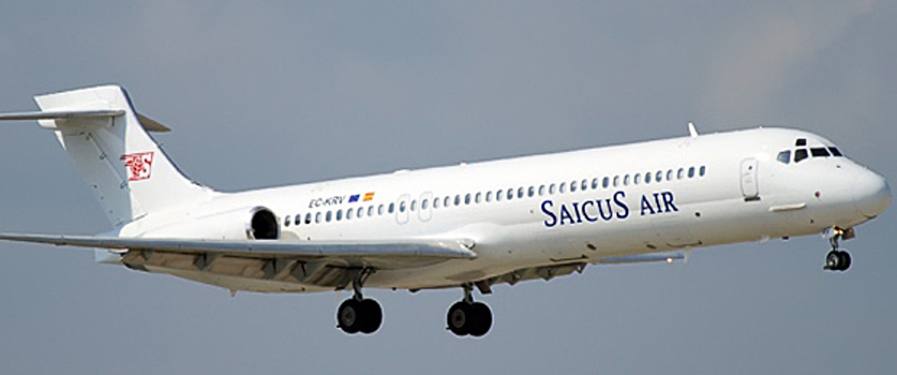 MD-87 von Saicus Air: Steht in seit Jahren in Madrid.