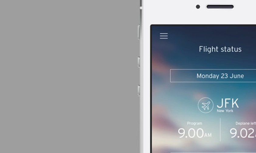 Selbstverständlich würde auch Holiday Inn Airlines eine App besitzen, die Passagieren viele Zusatzinfos bietet.