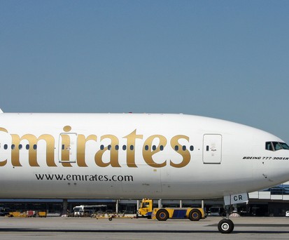 Boeing 777 von Emirates in Wien: Die Golfairline ist sehr zufrieden.