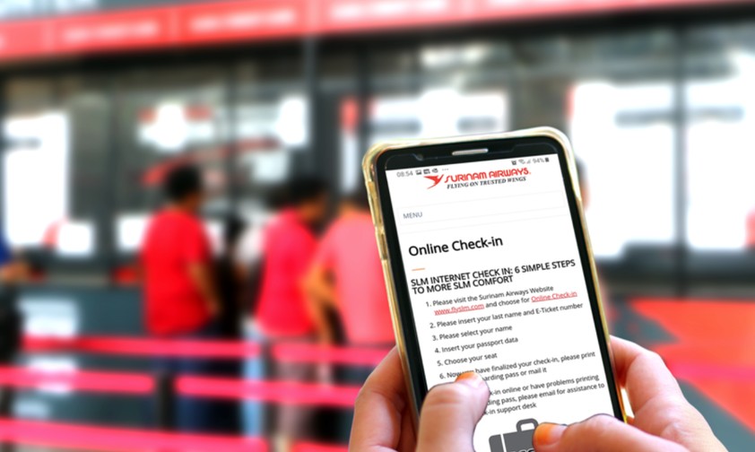Surinam-Airways-Checkin: Eigene Jets hat die Airline derzeit nicht mehr.