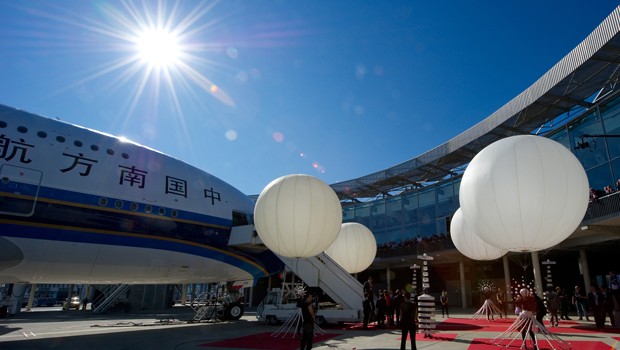 A380 von China Southern: Schlecht ausgelastet.