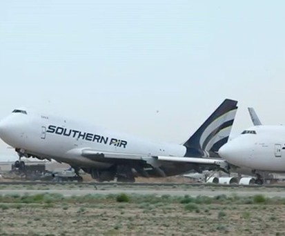 B747 von Southern Air: Letztes Aufbäumen vor der Rente.