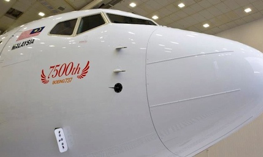 Kassenschlage Boeing 737: das 7500. Exemplar geht an Malindo Air
