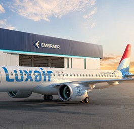 Luxair mit dem Embraer E195-E2