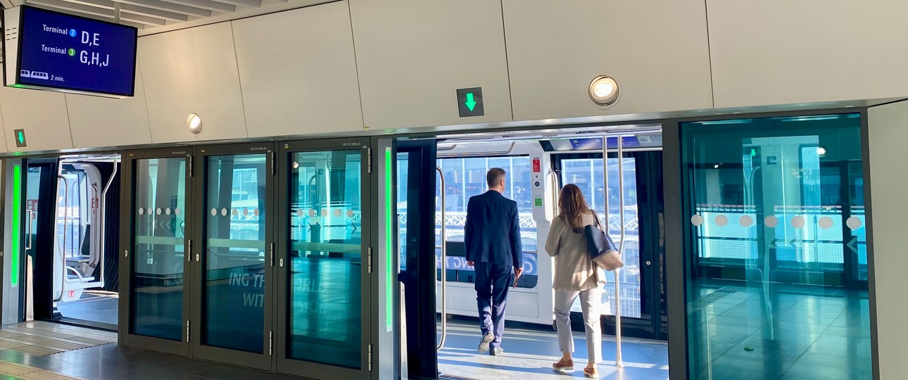 Skyline-Bahn in Frankfurt: Erstmal außer Betrieb. 