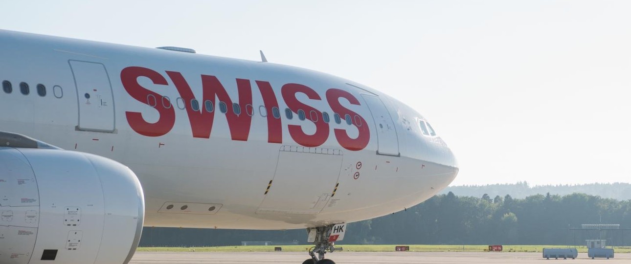 Der Airbus A330 mit der Kennung HB-JHK (hier zu sehen auf einem Archivbild): Wurde in Delhi evakuiert.