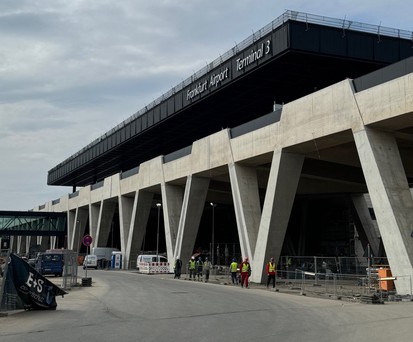 Ein Besuch auf der Baustelle des Terminal 3 am Flughafen Frankfurt.