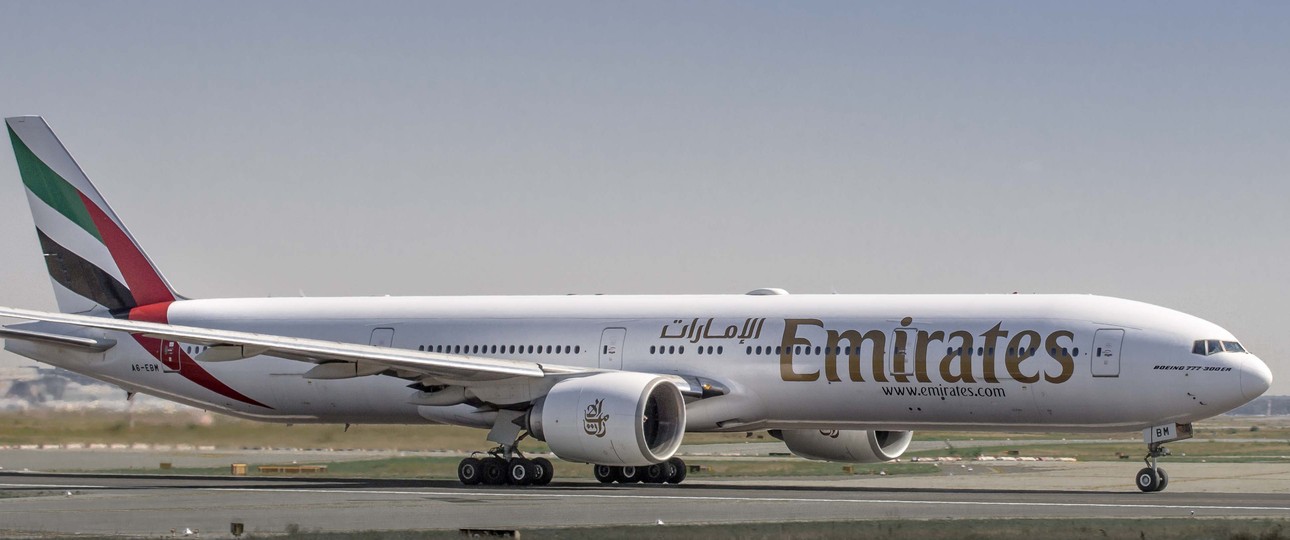 Boeing 777-300ER von Emirates: In Lagos droht der Pfandsiegel.