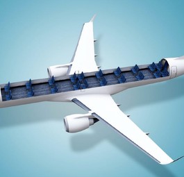 Barely any seats: The freighter solution by Embraer.
