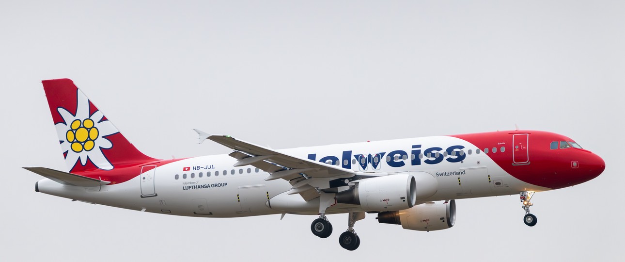 Airbus A320 von Edelweiss: Dieses Flugzeug ist rund 20 Jahre alt.