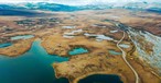 Der Tombstone Nationalpark bei Dawson City von oben