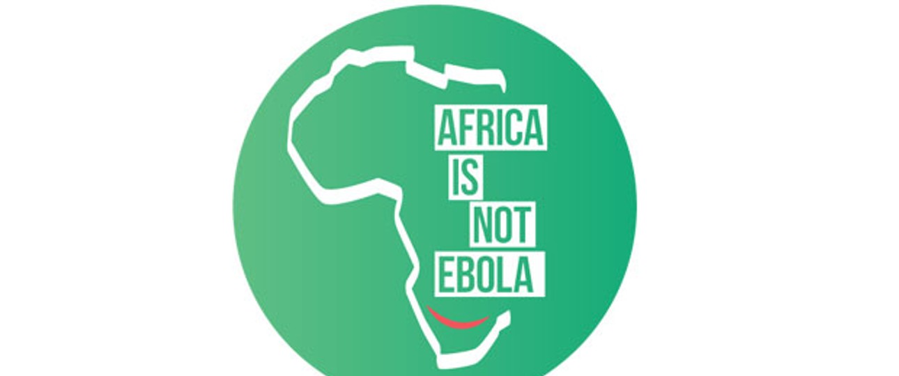 Das Logo der Kampagne: Die Öffentlichkeit soll aufgeklärt werden, dass das Virus nicht auf dem gesamten Kontinent ausgebrochen ist.