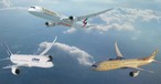 Boeing 787 von Emirates, Lufthansa und Etihad: Gehören zu den größeren Wartenden.