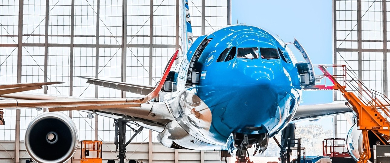 Flugzeug von Aerolíneas Argentinas: Neue Partnerin der Grupo Abra.