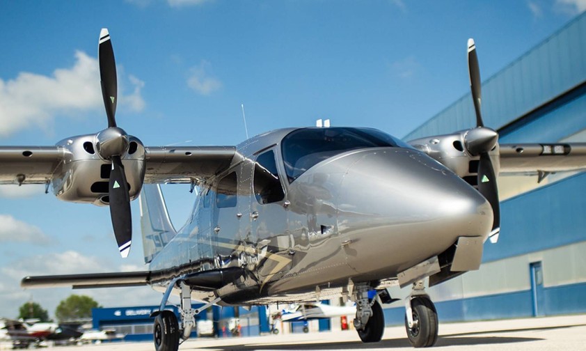 Eine Tecnam P2006T: Mit diesem Flugzeugtyp will Air Taxi Express das Uber der Luftfahrt werden.