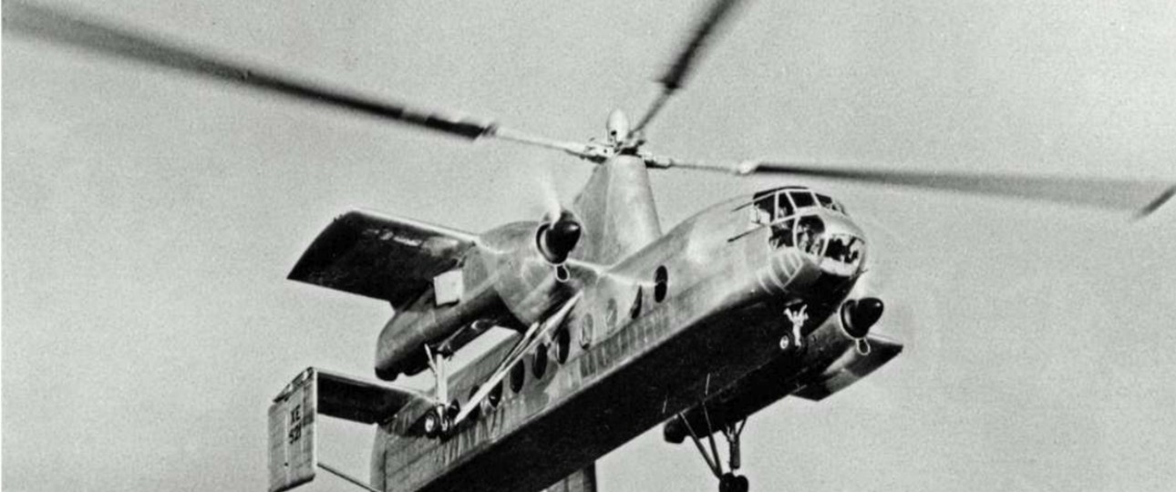 Der Prototyp der Rotodyne von 1959.