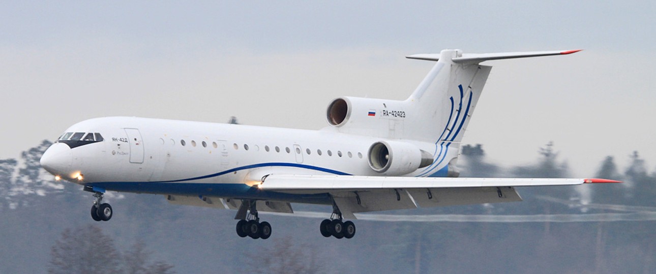 Yakovlelv Yak-42: Kann nicht bei russischen Airlines landen.