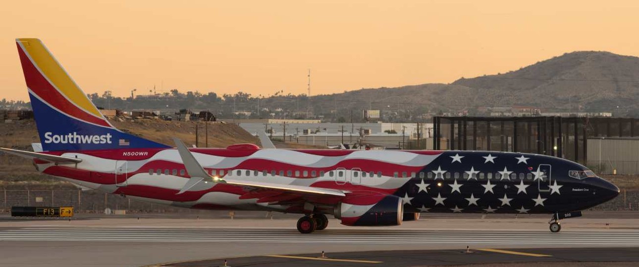 Eine Boeing 737 von Southwest: In San Francisco kamen sich Flugzeuge gefährlich nah.