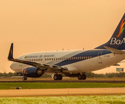 Flugzeug von Boliviana de Aviación: Die Flotte wächst weiter.