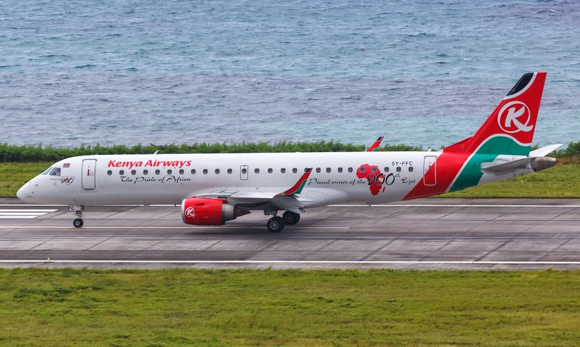 Embraer E190 von Kenya Airways: Die Airline will die Flotte jetzt vielleicht doch vergrößern. 