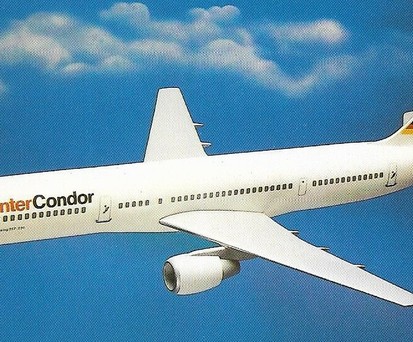 Boeing 757 in den Farben von Intercondor: Werbematerial war bereits gedruckt worden.