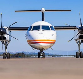 Eine De Havilland Canada Dash 8-400 von Alaska Airlines: Ein Exemplar fliegt jetzt in Chile.