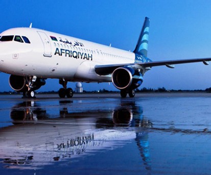Airbus von Afriqiyah Airways: Die Airline fliegt wieder nach Düsseldorf.