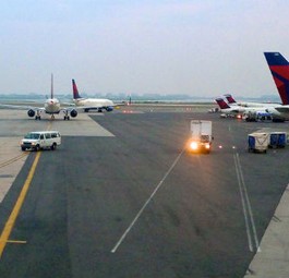 Flughafen JFK: Zum Glück passierte niemandem etwas.