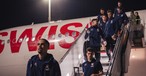 Mit welchen Flugzeugen die Fußball-Nationalmannschaften zur Weltmeisterschaft in Katar fliegen: Das Team aus der Schweiz reiste mit einem Airbus A330-300 (Kennzeichen HB-JHJ) von Swiss von Zürich nach Doha.