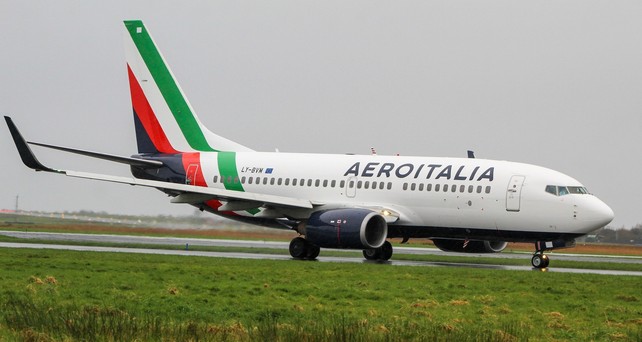 Boeing 737-700 von Aeroitalia: So sieht die neue Lackierung der Fluglinie aus.