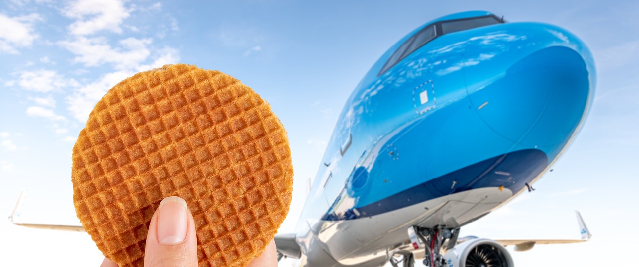 Airbus A321 Neo von KLM: An Bord gibt es künftig weiterhin eine Stroopwaffel, aber kein Sandwich mehr.