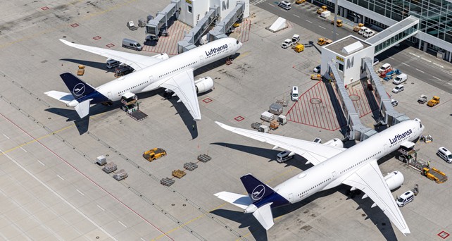 Lufthansa-Flugzeuge in München: Der Flughafen fühlt sich angegriffen.