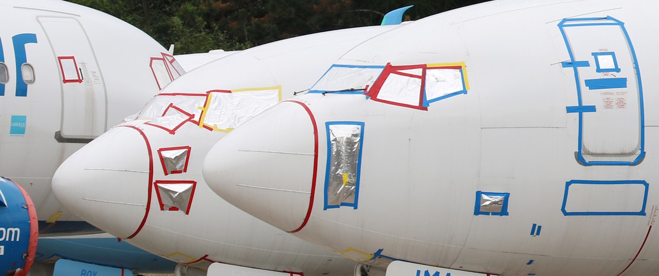 Geparkte Flugzeuge: In der Pandemie ein wichtiger Geschäftszweig geworden.