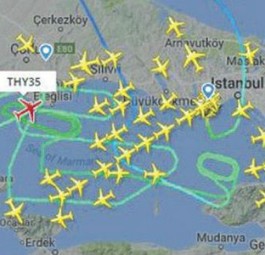 Flug nach sieben Stunden wieder am Start
