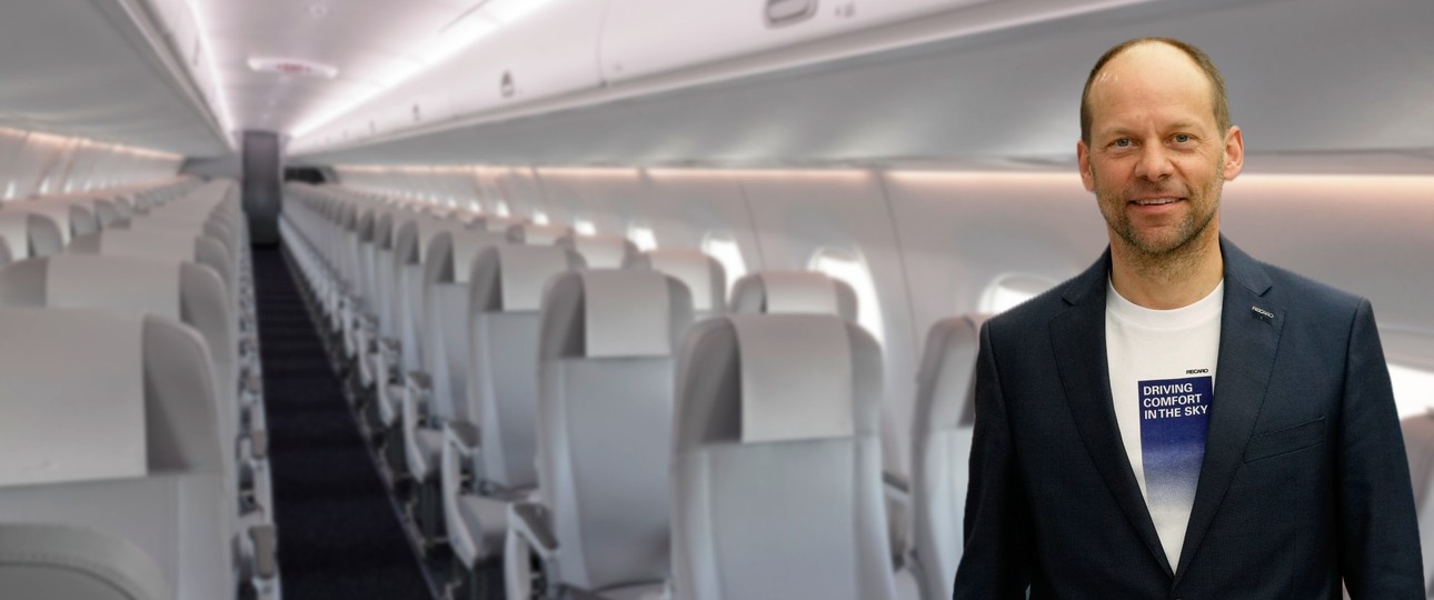 Recaro-Chef Mark Hiller: Stattet Jets von Airbus, Boeing und Embraer aus.