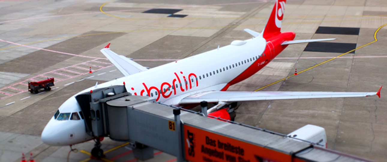 Flugzeug von Air Berlin: Die Insolvenzmasse könnte unzulänglich sein.
