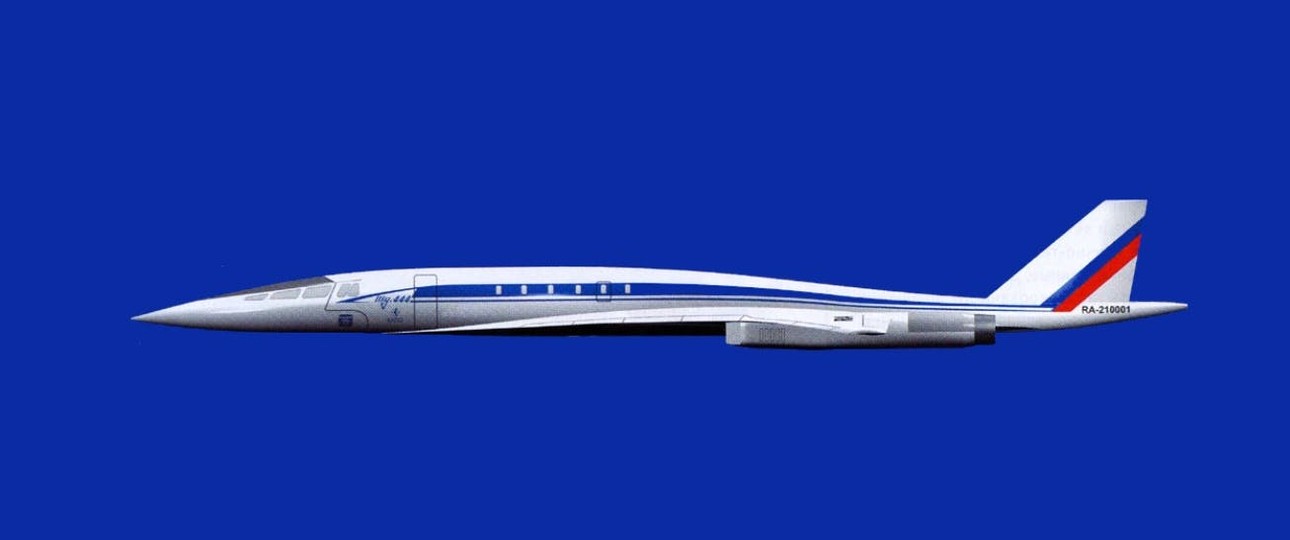 Draft of the Tu-444 (archive): Tupolev puts focus on supersonic business travel once again.