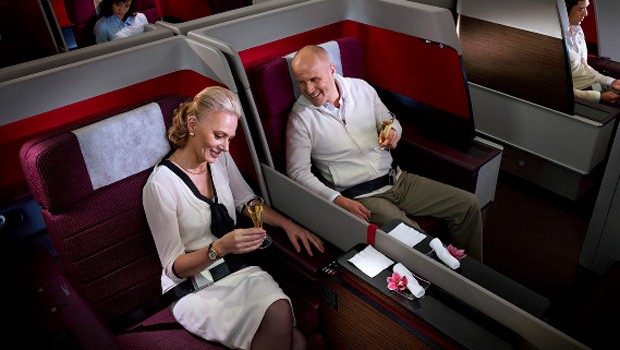 Die breitesten Sitze bietet Malaysia laut eigenen Angaben Malaysia an. Seit Mai dieses Jahres fliegt der Superjumbo für die Airline.