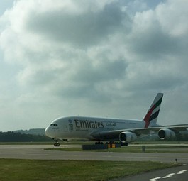 Nach rund 125 Minuten ist der Superjumbo wieder bereit.