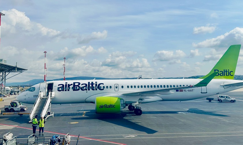 Airbus A220 von Air Baltic: Die Airline betreibt eine junge Einheitsflotte.