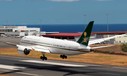 Die Landung der saudischen Boeing 787 in Funchal: ungewöhnlicher Gast auf Madeira.