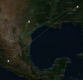 delta dl1992 guadalajara airnav radar