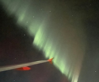 Polarlichter: Passagier Adam Groves fotografierte sie ...