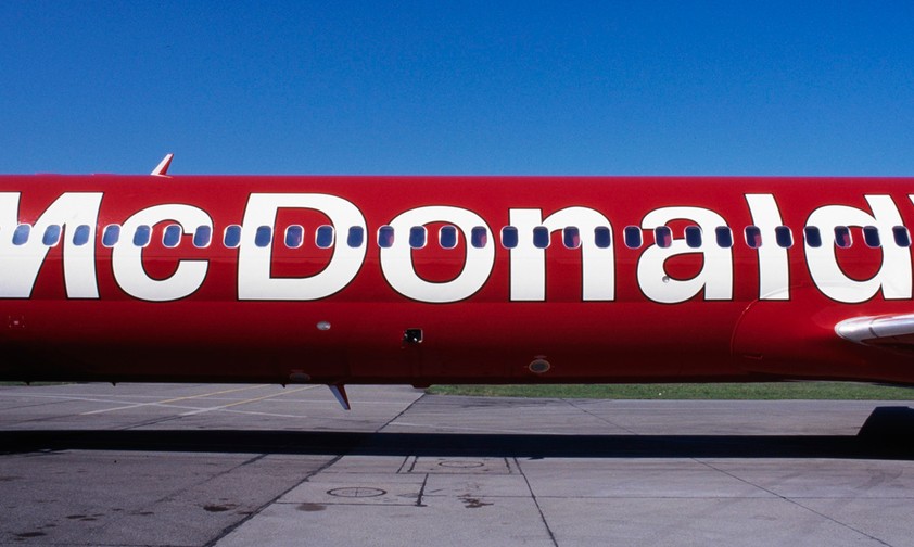 Crossair's Mc Donnell Douglas MD-83 or simply the Mc Plane in 1996.