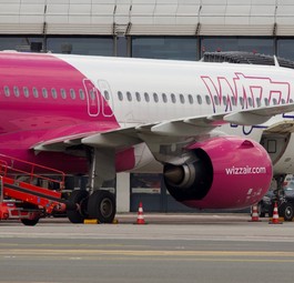 Flugzeug von Wizz Air: Auszeichnung für besonders kurze Turnaround-Zeiten.