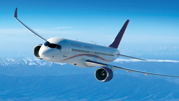 Die amerikanische Regionalairline Republic Airways kaufte 40 CS300.