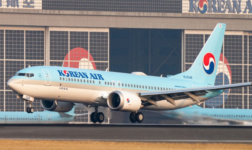 Eine Boeing 737 Max 8 von Korean Air: Die Fluglinie hat fünf in der Flotte.