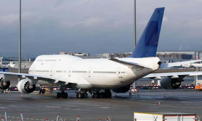 Boeing 747-8 mit der neuen Kennung N7478E: Die Ex-Lufthansa-Maschine ist auf dem weg in die USA.