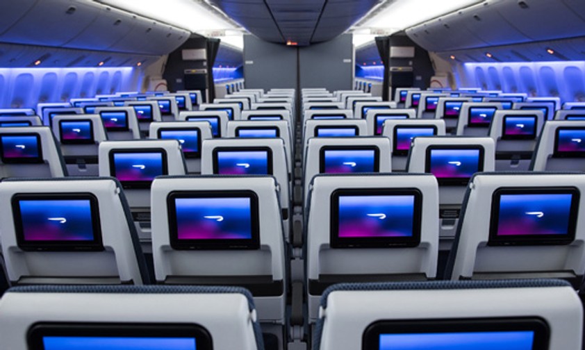 Zehnerreihe: So sehen die neuen Sitze aus, mit denen British Airways die Economy Class ihrer Boeing 777 in London-Gatwick umrüstet.
